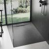 Rea Bazalt sprchová vanička 90x90 cm, čierna, REA-K3307