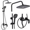 Sprchový set REA STORM BLACK MATT