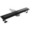 Rea Neox Superflow lineárny sprchový žľab 80 cm, čierny, REA-G7807