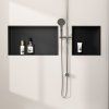 bathroom shelf 30x30 matte black