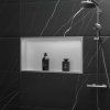 bathroom shelf 30x60 steel brush