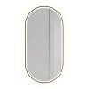 Zrkadlo LED OVL 50x100cm Black