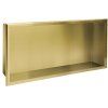 bathroom shelf 30x60 gold brush