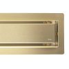 Odtokový žľab Rea Neox brush gold 80