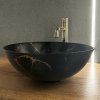 Umývadlo na dosku REA Stella Black Marble Brush