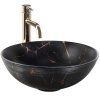 Umývadlo na dosku REA Stella Black Marble Brush