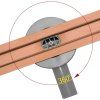 Odtokový žľab NEO Slim Pro brushed copper 80