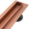 Odtokový žľab NEO Slim Pro brushed copper 60