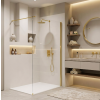 Sprchová zástena Rea Flexi Transparent / Gold 100
