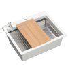 granitový drez KURT 110 WORKSTATION White