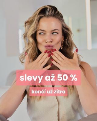 Jen do zítřejší půlnoci máš šanci nakoupit celý sortiment se slevou až 50 %. Striplac sady, barvy, péče - vše je ve slevě....
