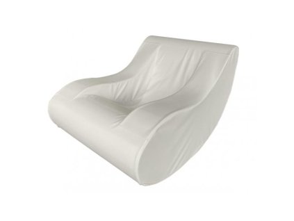 1539 houpaci kreslo bile 130x87x 80cm