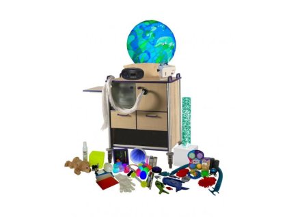 Mobilní senzorický vozík komplet vybavený