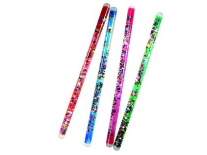 Třpytivé kouzelnické hůlky 30cm - sada 4 ks