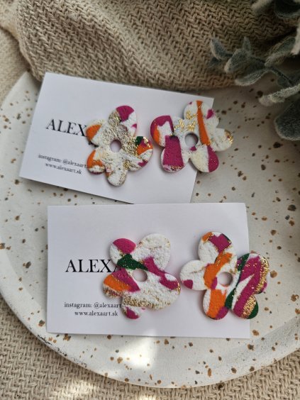 Náušnice z polymérovej hmoty Labubu