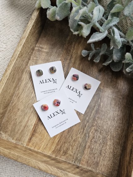 Náušnice z polymérovej hmoty Minis