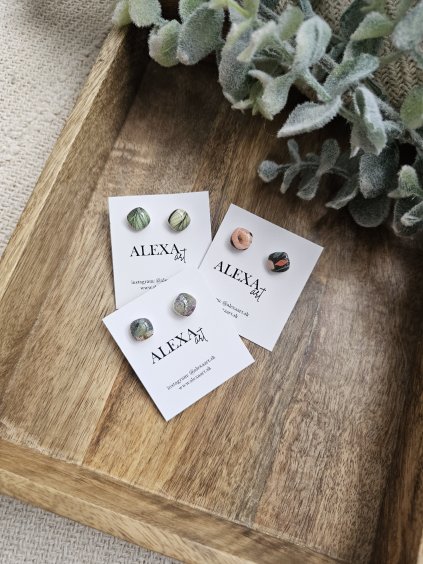 Náušnice z polymérovej hmoty Minis