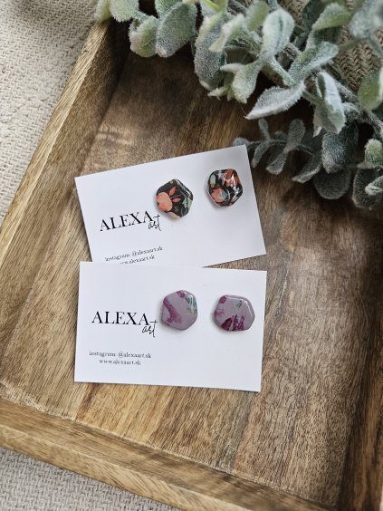 Náušnice z polymérovej hmoty Berenika