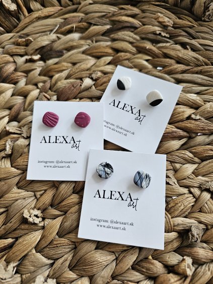 Náušnice z polymérovej hmoty Minis