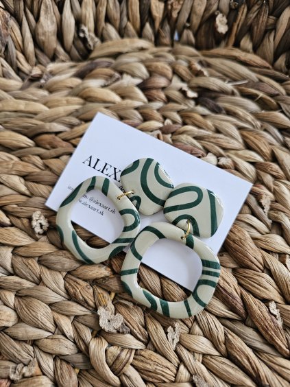 Náušnice z polymérovej hmoty Vincent