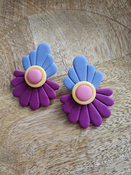 Náušnice z polymérovej hmoty Merida