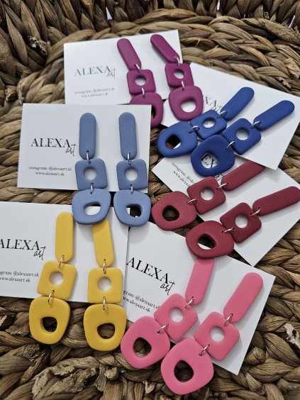 Náušnice z polymérovej hmoty Arkadia