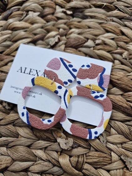 Náušnice z polymérovej hmoty Vincent