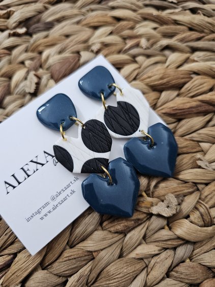 Náušnice z polymérovej hmoty Danae