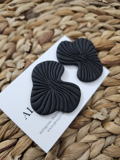 Náušnice z polymérovej hmoty Pink