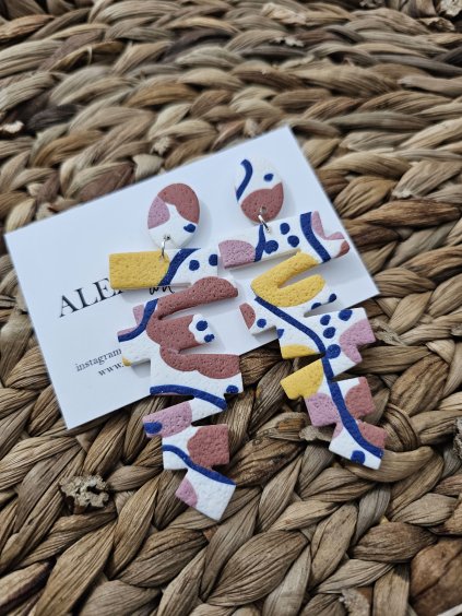 Náušnice z polymérovej hmoty Terese