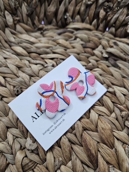 Náušnice z polymérovej hmoty Labubu