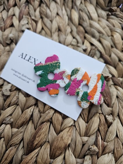 Náušnice z polymérovej hmoty Labubu