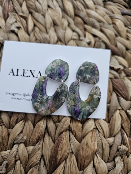 Náušnice z polymérovej hmoty Usire