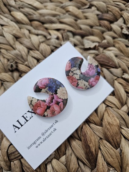 Náušnice z polymérovej hmoty Asana