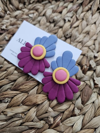 Náušnice z polymérovej hmoty Merida