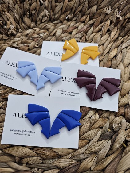 Náušnice z polymérovej hmoty Filip