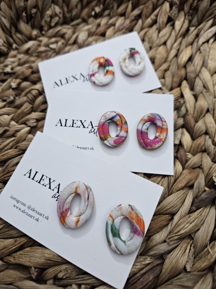 Náušnice z polymérovej hmoty Fayra