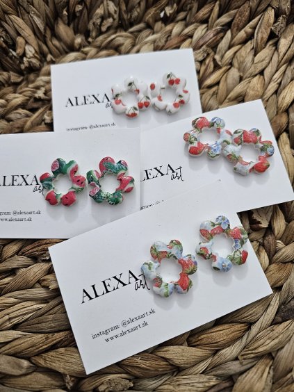 Náušnice z polymérovej hmoty Dafne