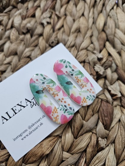 Náušnice z polymérovej hmoty Malvína