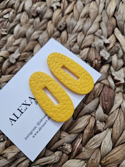 Náušnice z polymérovej hmoty Malvína