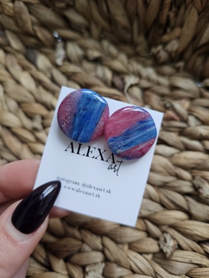 Náušnice z polymérovej hmoty Verony