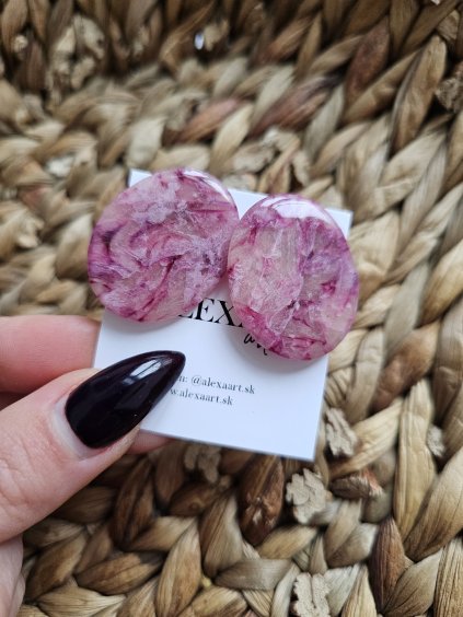 Náušnice z polymérovej hmoty Ovál