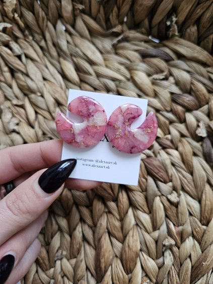 Náušnice z polymérovej hmoty Asana