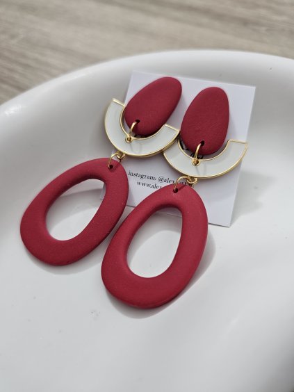 Náušnice z polymérovej hmoty Hades