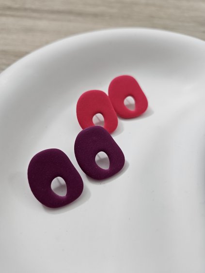 Náušnice z polymérovej hmoty Ares