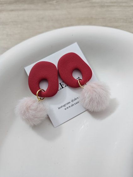 Náušnice z polymérovej hmoty Eros