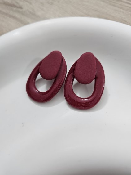 Náušnice z polymérovej hmoty Persefona