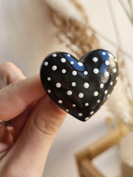 Brošňa Buble heart black
