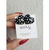 Náušnice z polymérovej hmoty Buble heart black