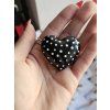 Brošňa Buble heart black